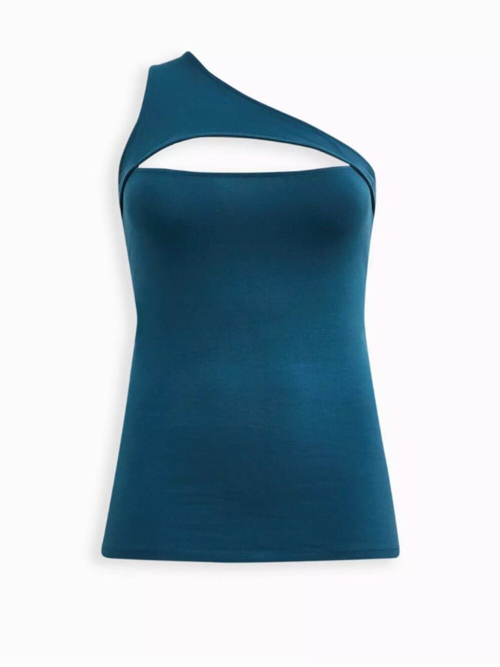 Cut Out One Shoulder Tank - Foxy Blue - Size 6